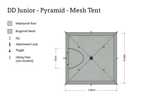 DD Junior Pyramid Mesh Tent 2